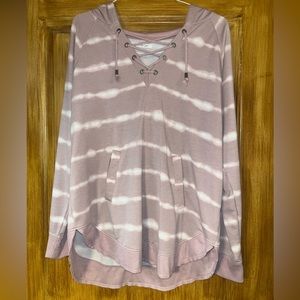 Maurice’s Hooded Pullover. Pinkinsh Hue